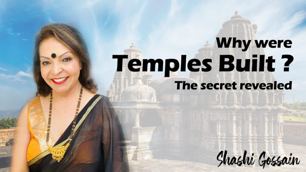 Why were temples built?